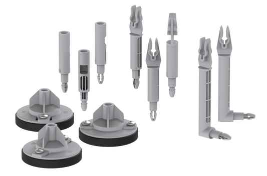 5x Symterra Magnetic Support Pack Kit - Light Grey